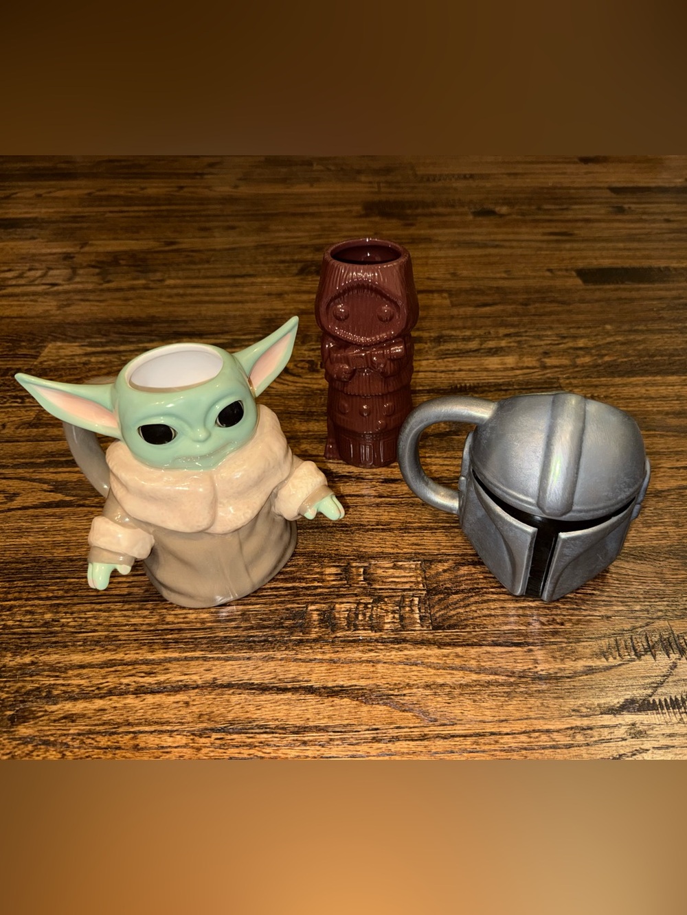 BUNDLE Disney Star Wars Galaxy’s Edge Mandolorian Grogu Jawa Tiki Mug Bundle
